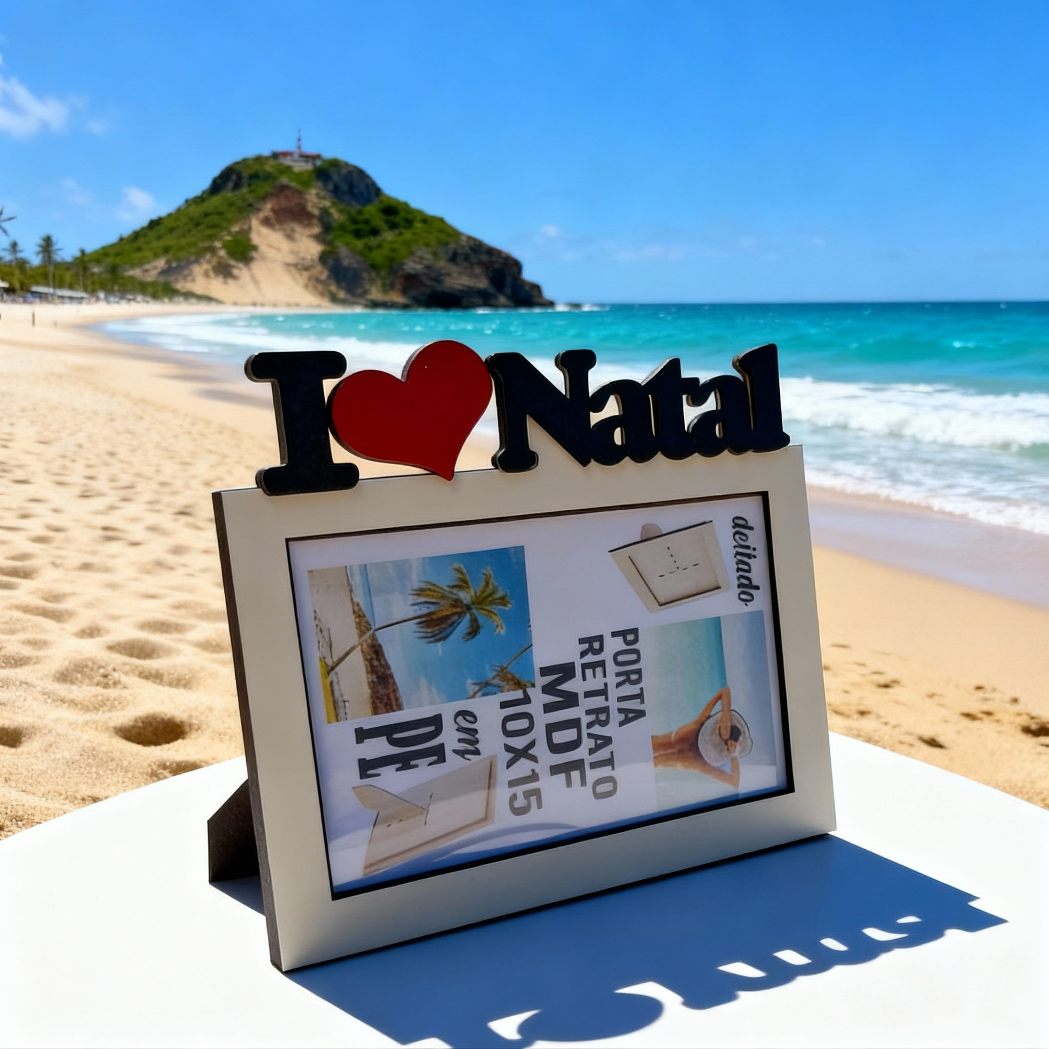 porta retrato mdf I amo Natal